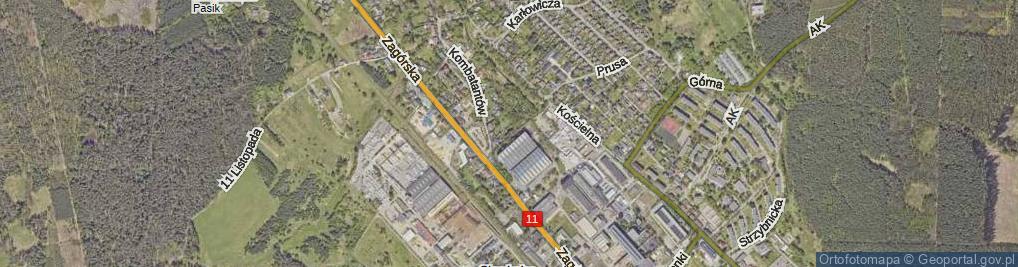 Zdjęcie satelitarne Zametowska ul.